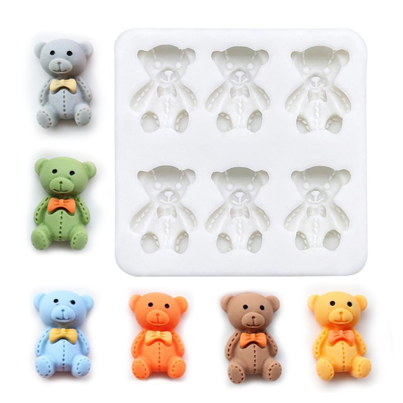 พิมพ์ซิลิโคน แม่พิมพ์ silicone mold พิมพ์หมี