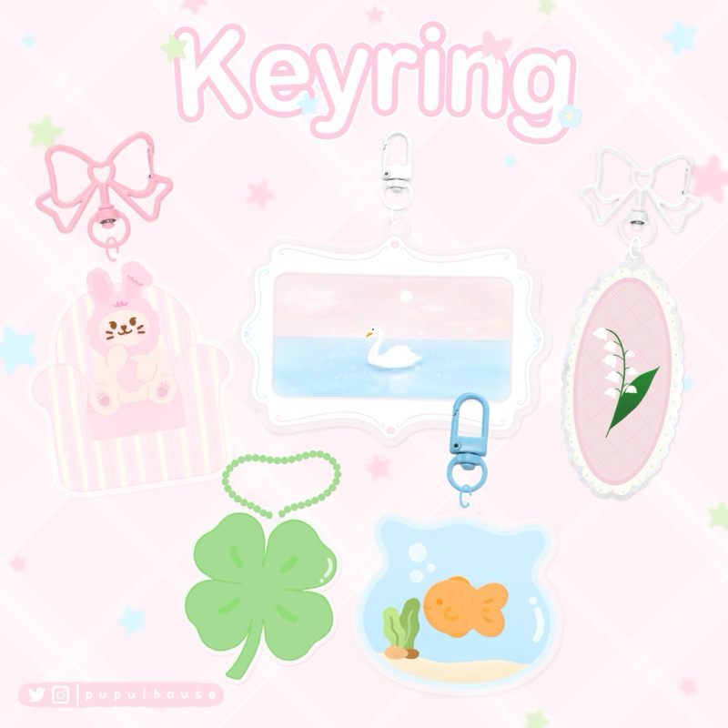 Keyring พวงกุญแจอะคริลิค | My Cozy Living room