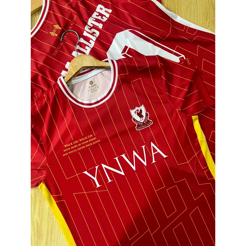 DEAL เสื้อฟุตบอล เสื้อพิมพ์ลาย เสื้อเชียร์ ลิเวอร์พูล LIVERPOOL 2024 สามารถเพิ่มชื่อหลังเสื้อและเบอร์เสื้อได้ฟรี !!