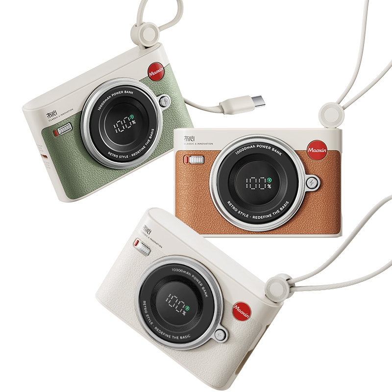 iPowergo พาวเวอร์แบงค์ดีไซน์กล้องมีสายในตัว ชาร์จเร็ว 22.5W