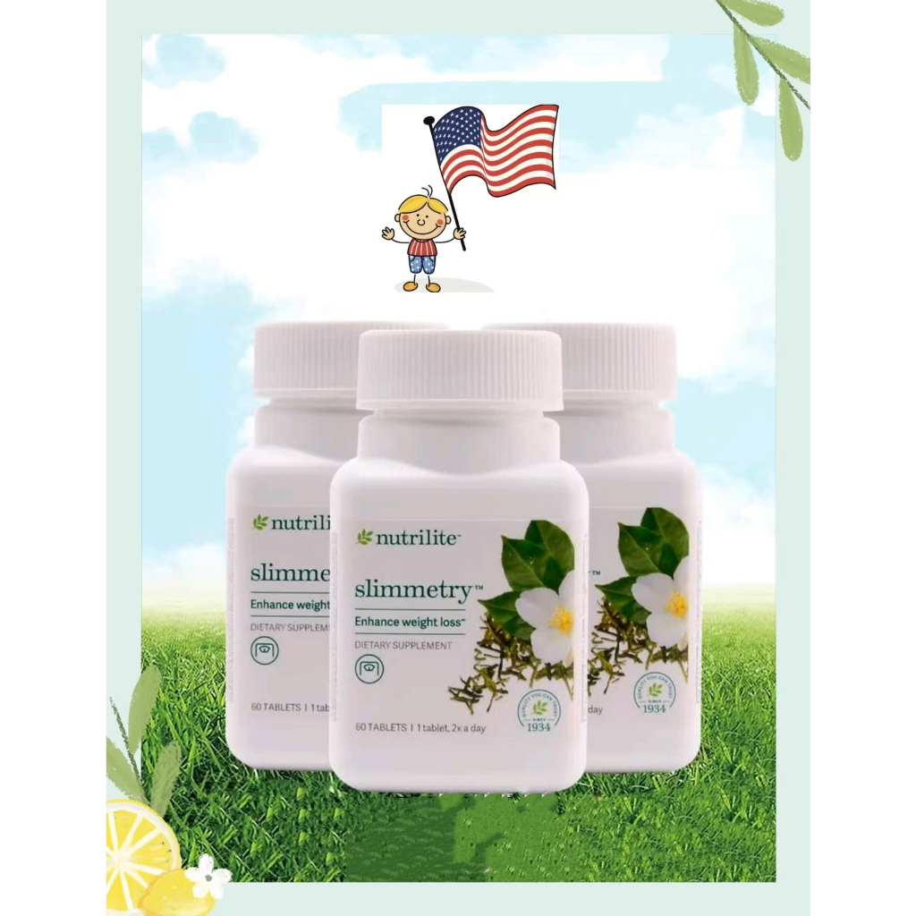 *ราคาพิเศษ* แอมเวย์ Amway USAแท้ Nutrilite Slimmetry Dietary Supplement จำนวน60 Green-T plus