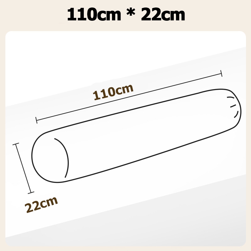 ปลอกหมอน 110*22cm ปลอกหมอนบอดี กันไรฝุ่น สีเทาเข้ม กันเลอะ ปลอกหมอนข้างใหญ่ - รูปที่ 3
