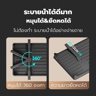 ชั้นวางของในครัว อเนกประสงค์ สแตนเลส ชั้นวางจาน 2 ชั้น มีถาดรองน้ำ+ท่อนำ ที่คว่ำจาน เก็บถ้วยได้ ที่วางเขียง แข็งแรงทนทาน