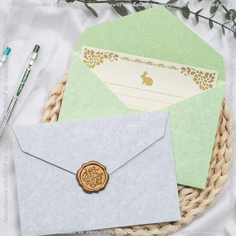 (En13) ซองจดหมายสีพาสเทลมาการอง  ซองการ์ด ซองใส่แบงค์ ซองงานแต่ง งานมงคล เทศกาลต่างๆ สีพื้น สวยสดใส ซองราคาถูก envelope - รูปที่ 3