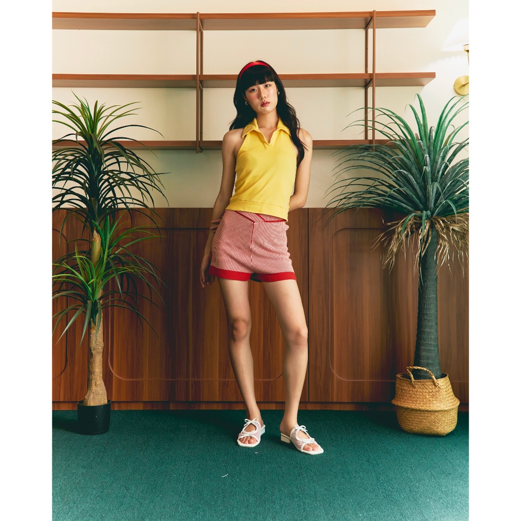 (ไม่ผลิตเพิ่ม) The Street Wear Studio - Como Mesh Sandals l รองเท้าแตะสูง 1 นิ้ว