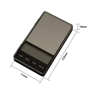 Pocket Coffee Scale เคลียน้ำหนัก จับเวลาได้ เครื่องชั่งกาแฟขนาดเล็ก 1kg/0.1 สะดวกในการพกพารุ่นC02