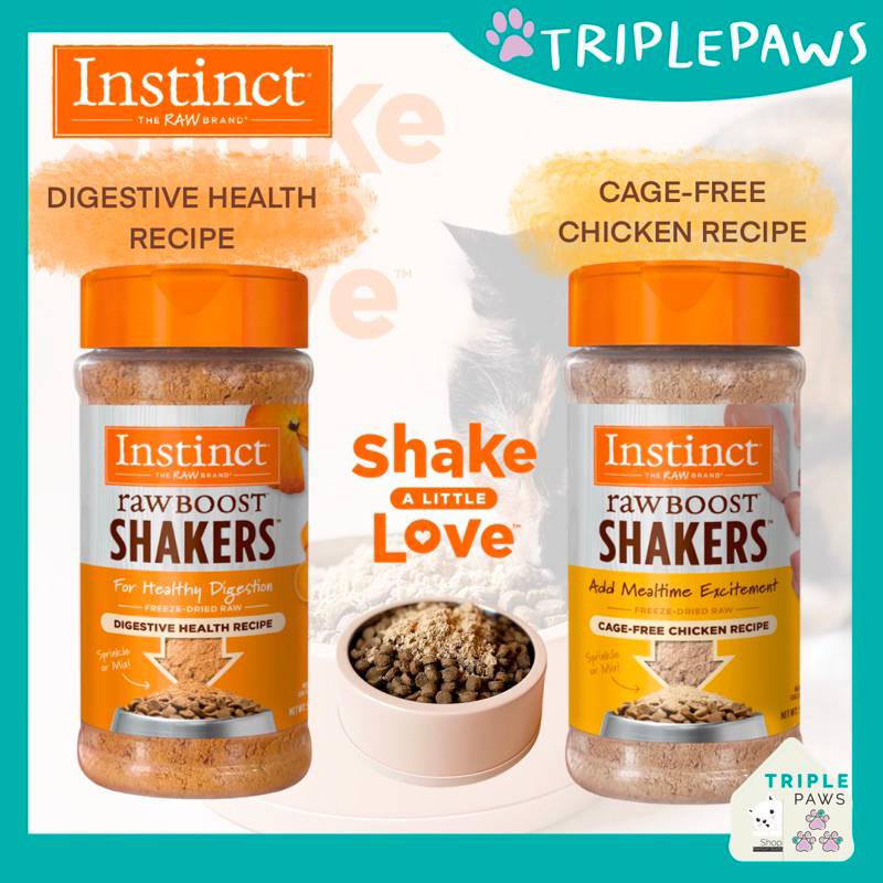 (พร้อมส่ง)ผงโรยอาหารแมว  Instinct Raw Boost Shakers Freeze-Dried Powder Cat Food Topper  ขนาด 156 g