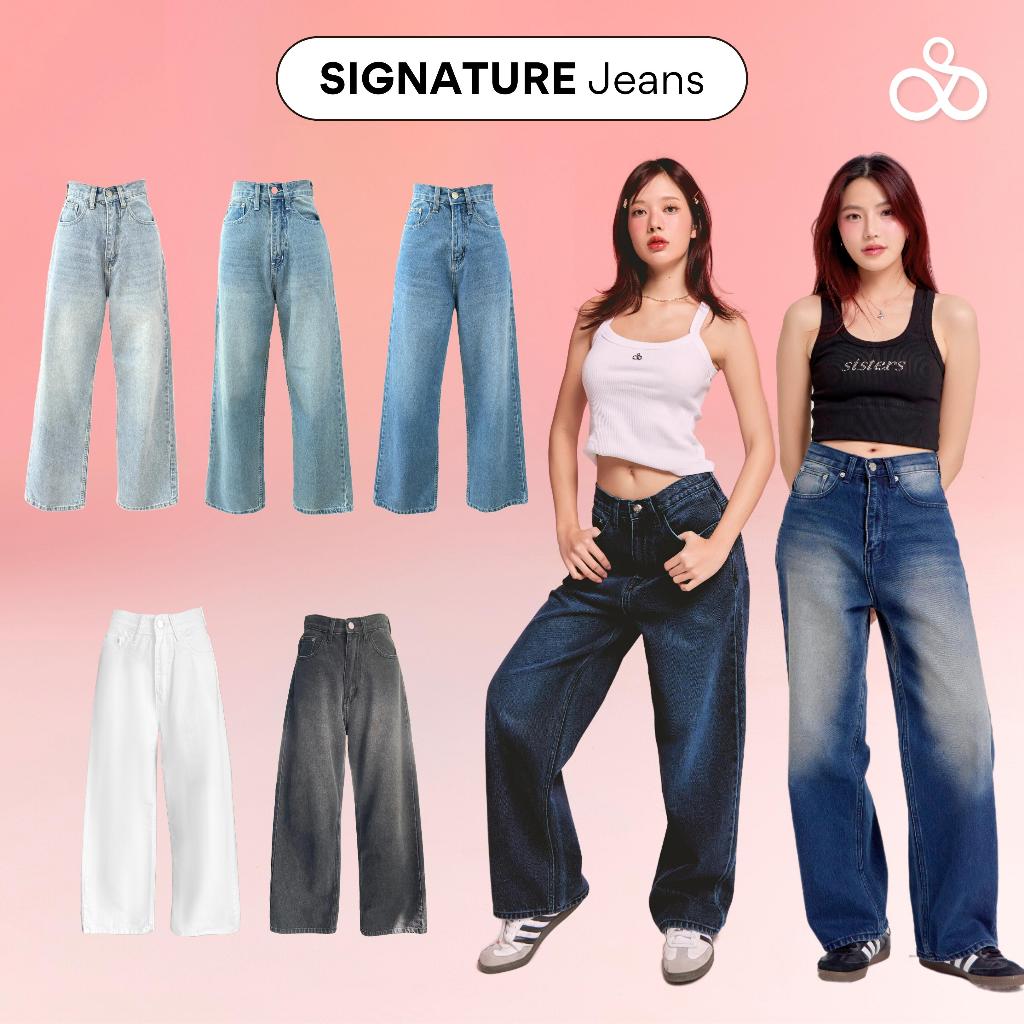 Sistersfabric - Signature Jeans กางเกงยีนส์ทรงกระบอก