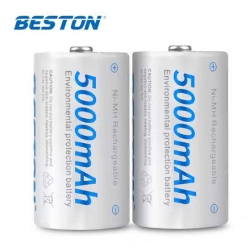 BESTON 5000mAh Size-D 1.2V Ni-MH Rechargeable แพค2ก้อน ออกใบกำกับได้/บริการส่งด่วนภายในวัน