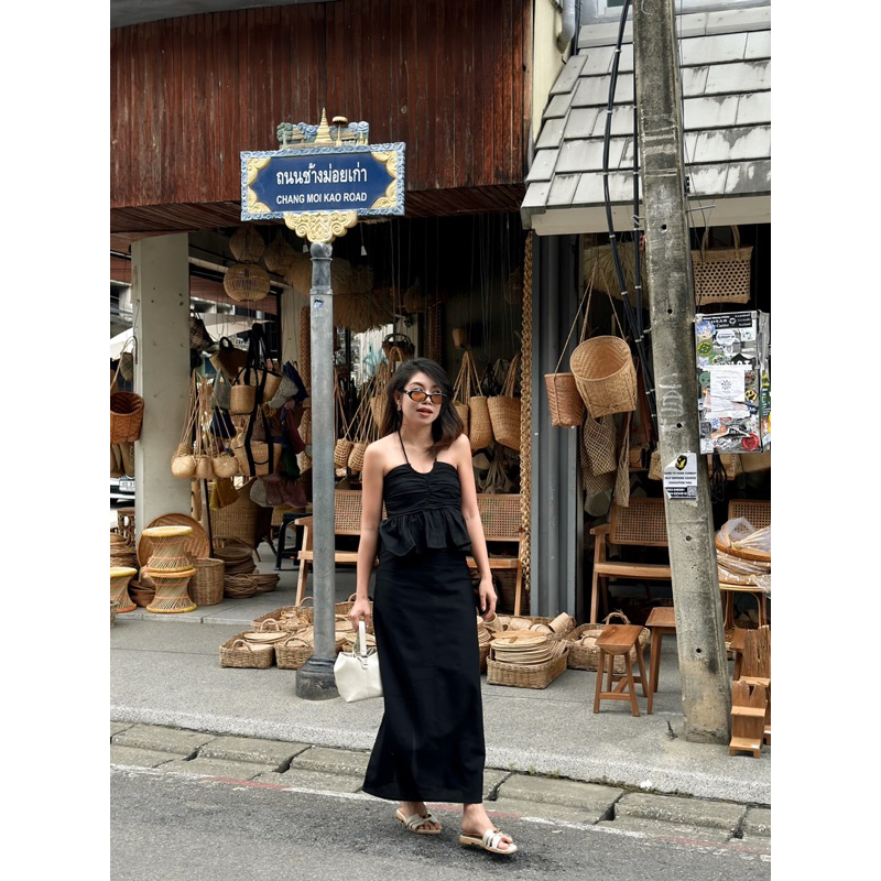 Jolina skirt กระโปรงยาว : everydaylookk store