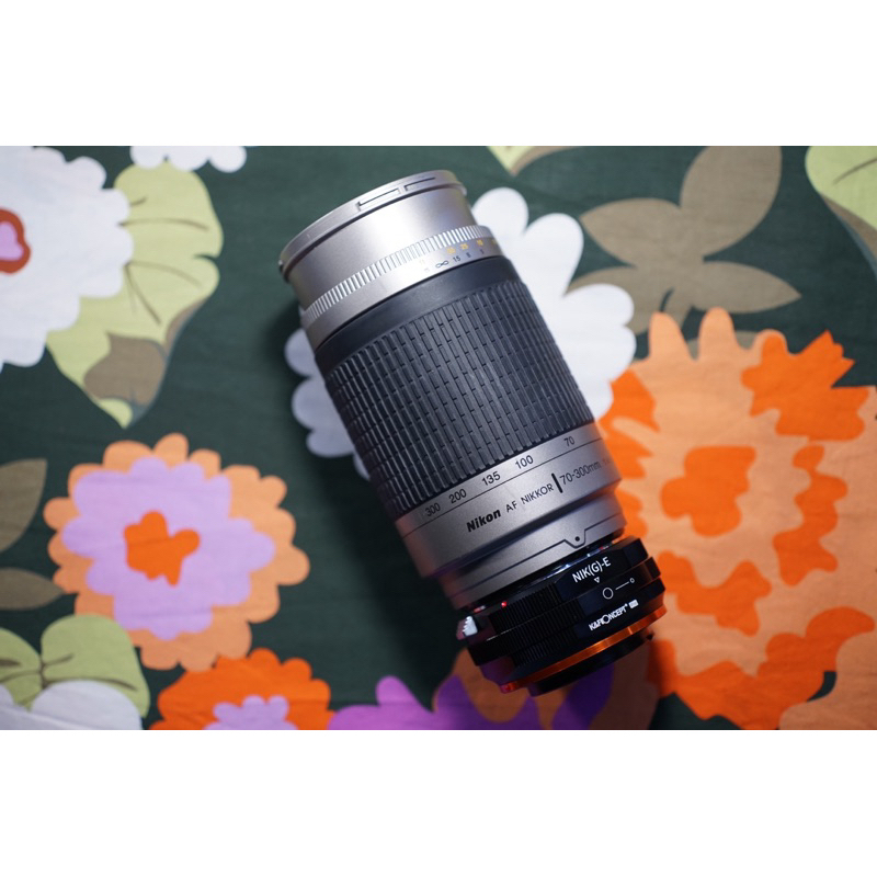 Nikon 70-300mm 4-5.6 G + Adapter Sony (G) - Nex ขอบส้ม