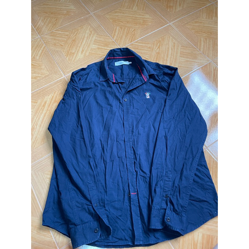 เสื้อเชิ้ตแขนยาวสีกรม Dapper