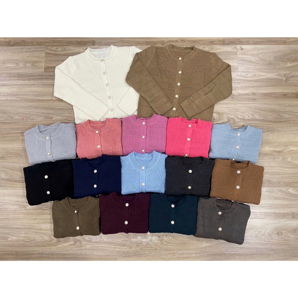 BY IRA (4336-1) Lena Knit Cardigan เสื้อคาร์ดิแกนกันหนาว แขนยาว คอกลม ผ้าถัก สไตล์เกาหลี สําหรับผู้หญิง ราคา ถูกที่สุด ดีลบีเคเค แกลเลอรีภาพที่ 9