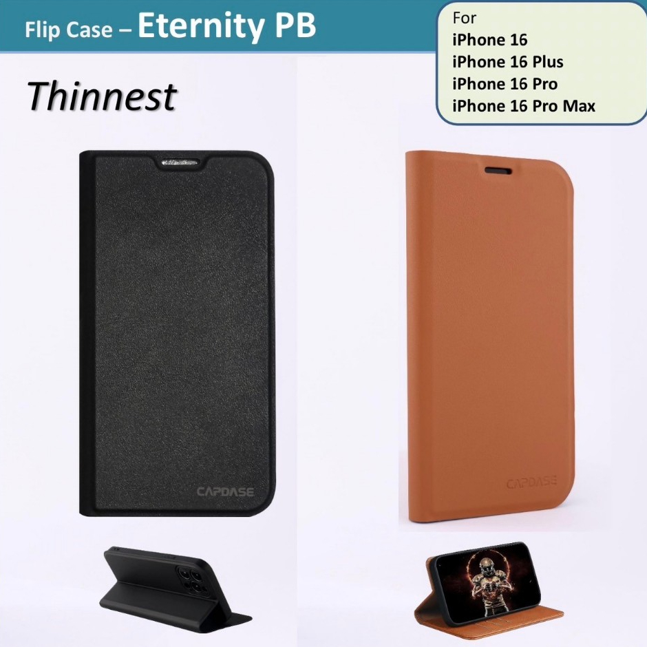 CAPDASE Flip Case Eternity PB / เคสฝาพับเปิดปิด For iPhone16 ทุกรุ่น