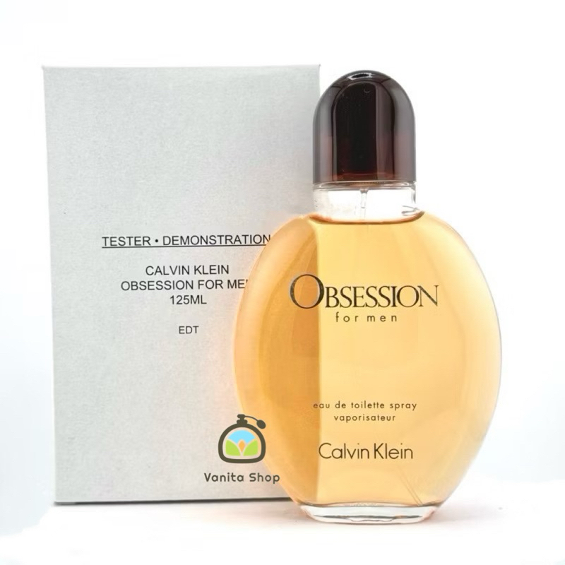 น้ำหอม แท้ 100% CK Obsession for Men EDT 125 ml. กล่อง tester