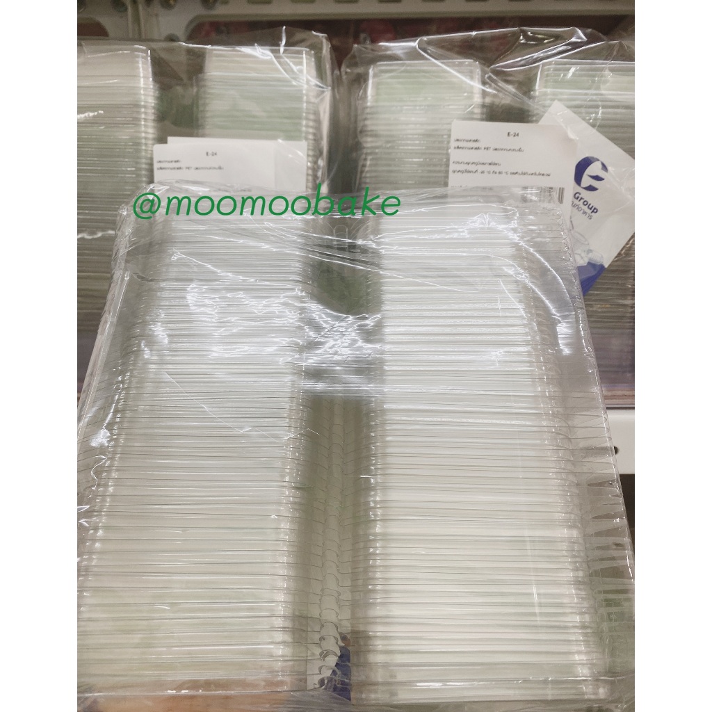 E24 กล่องพลาสติกฝาพับ (ขนาดเท่า TC-24/P24) แพค 50 ชิ้น