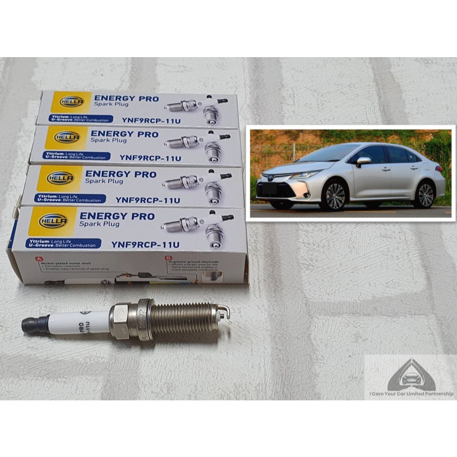 หัวเทียน Toyota Corolla Altis E210  รุ่น 1.6, 1.8, 1.8 Hybrid ชุด 4 หัว / 10 หัว ระยะใช้งาน 40000 กม