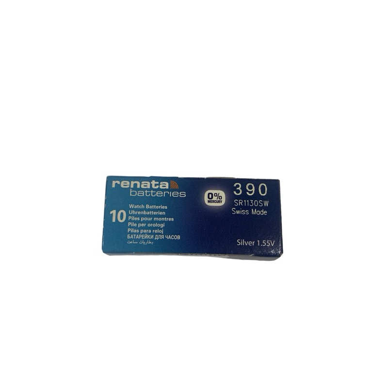 ถ่านนาฬิกา Renata 390 (SR1130SW) Watch Batteries Silver Oxide 1.55V ถ่านสวิส แบ่งขาย 1ก้อน