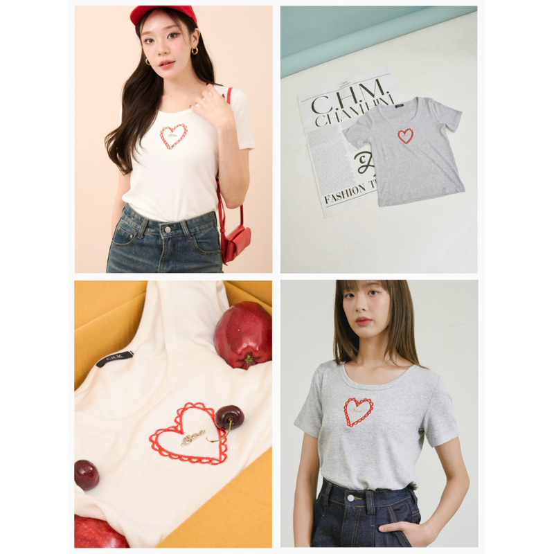 Red heart T-shirt
