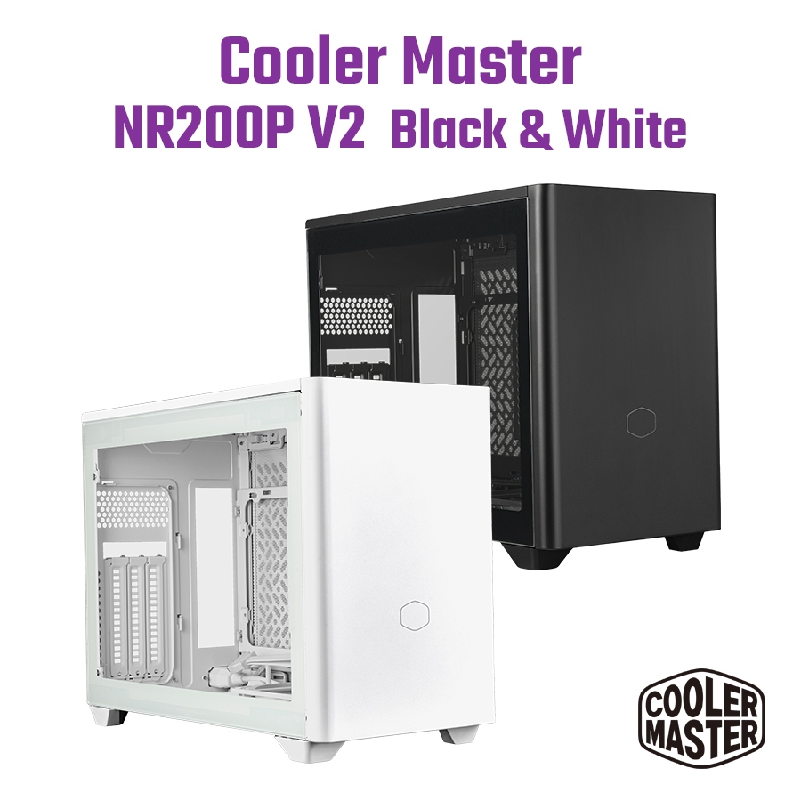 CASE (เคส) COOLER MASTER MASTERBOX NR200P V2 (BLACK) (MINI-ITX)
