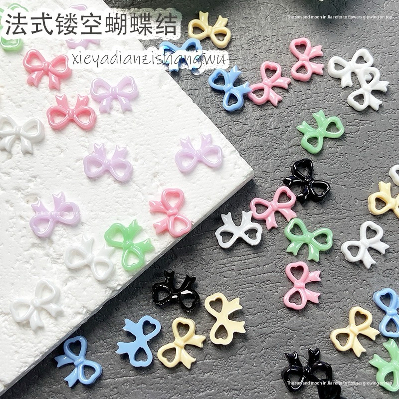 โบว์เรซินสำหรับแต่งเล็บ￼ ราคาถูก Shopee Lazada