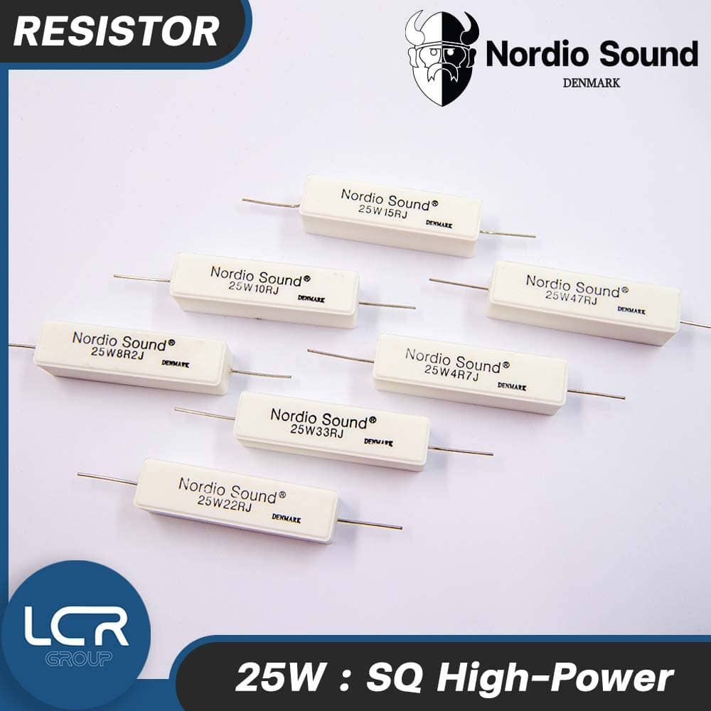 Nordio Sound R. SQ HIGH POWER 4.7-47Ohm 25W ตัวต้านทาน Resistor Denmark
