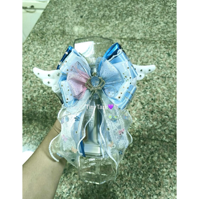 💙โบว์ติดแท่งไฟ Seventeen Treasure สีฟ้า 💎จี้คละ NCT 127 Proxie PLAVE Nunew SJ เตนิว NCT Seventeen