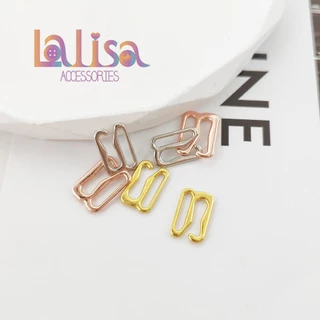 ตัวเลื่อน ตัวเลื่อนปรับสายเสื้อชั้นใน Bra Accessories แพค10ชิ้น (ตัวตะขอโลหะผสมเลข9) Alloy 9 buckle (D-1-E,MF-021)