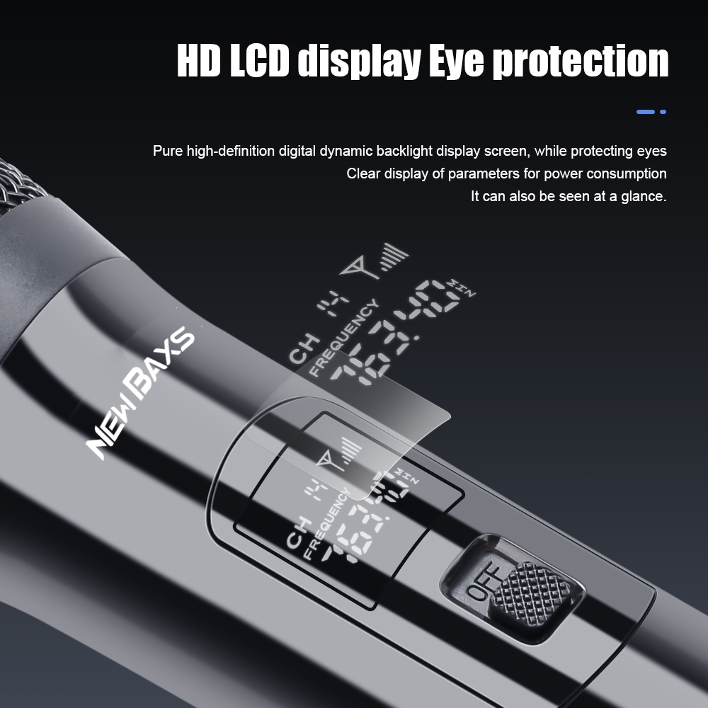 NEW BAXS V601/V602 Wireless ไมโครโฟน 2 ไมโครโฟนแบบใช้มือถือ UHF FM Plug and Play 50M ระยะทางรับ KTV Bar - รูปที่ 5