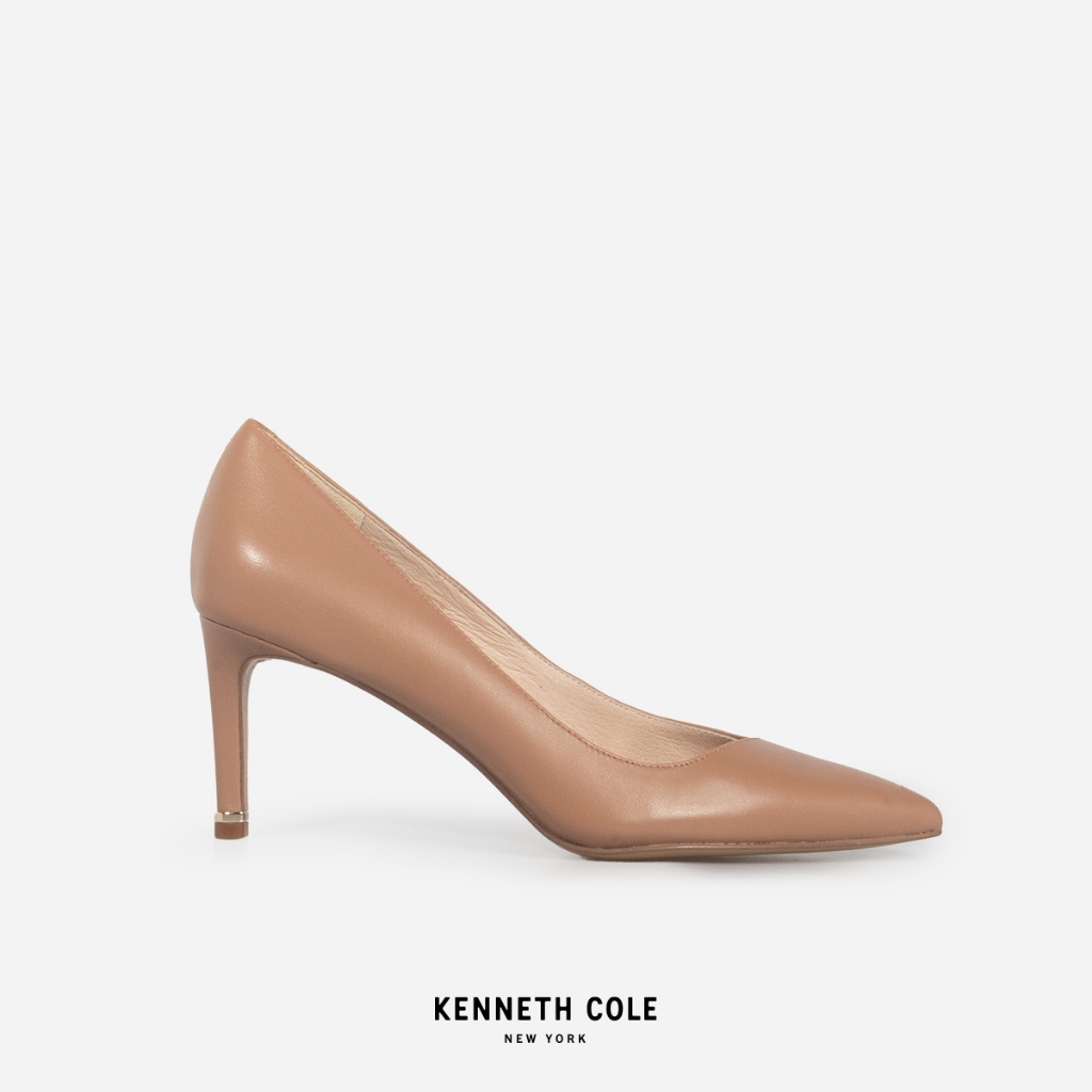 KENNETH COLE รองเท้าส้นสูงผู้หญิงรุ่น RILEY 70 PUMP LATTE สีน้ำตาลอ่อน ( HEL - KL23RIP02-261 )