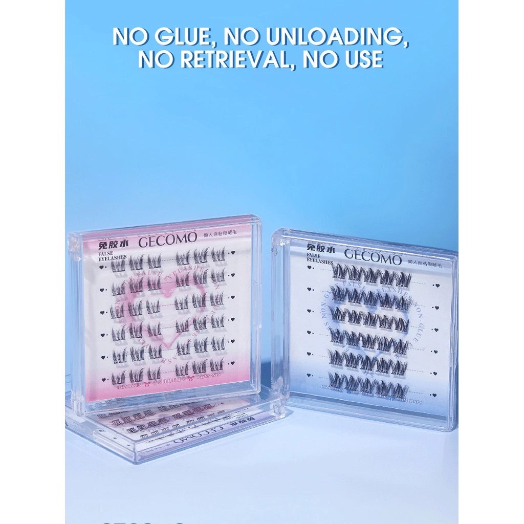 E171 GECOMO ขนตาปลอมแบบช่อ พร้อมติด ไม่ต้องใช้กาว ดูเป็นธรรมชาติ ติดทน - 5
