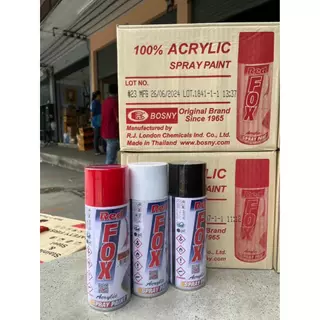 (ราคาส่งยกโหล) สีสเปรย์ Red Fox ขนาด 400cc สินค้าพร้อมส่ง