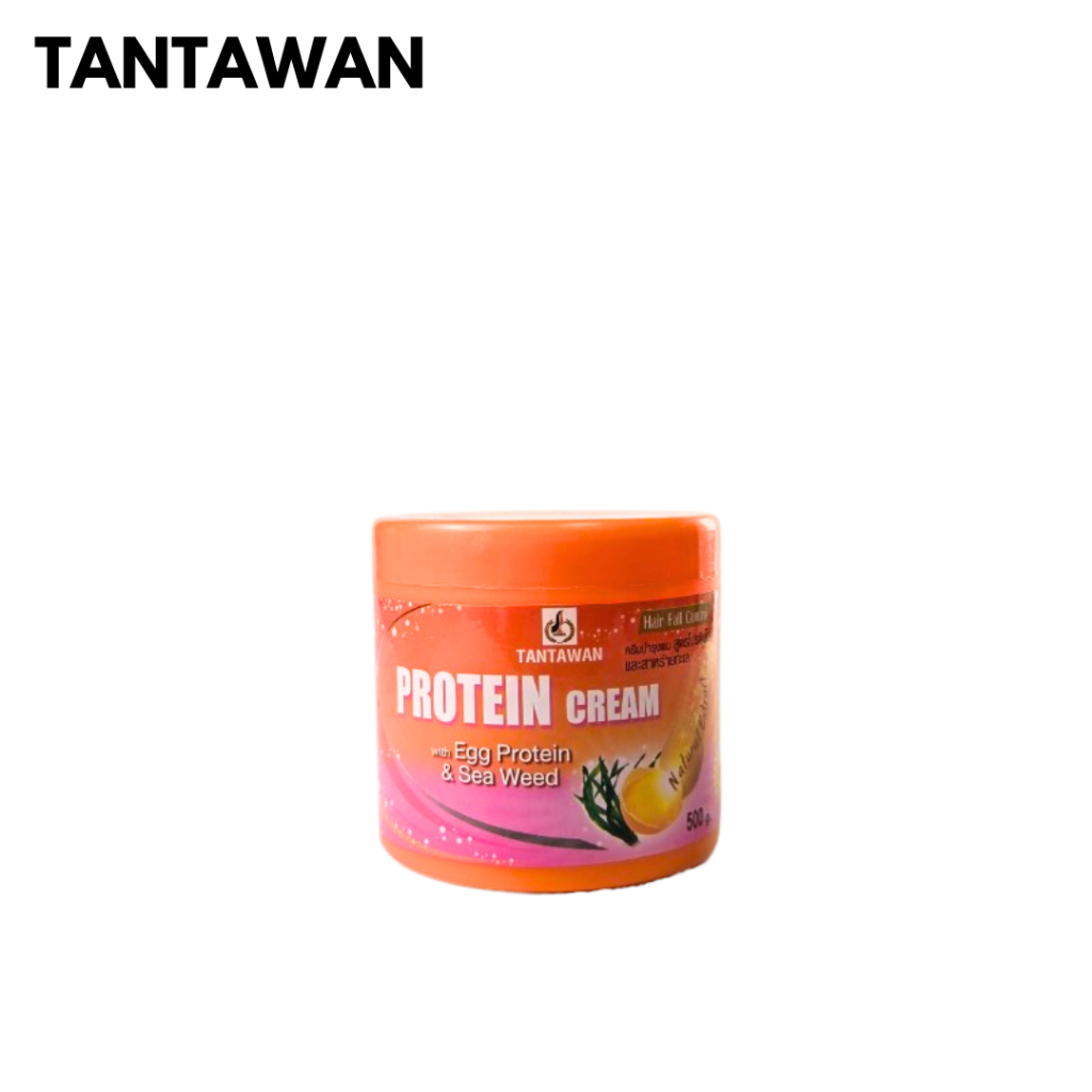 TANTAWAN PROTEIN CREAM ครีมบำรุงผม สูตร โปรตีนไข่ + สาหร่ายทะเล