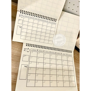 แพลนเนอร์, แพลนเนอร์36 เดือน กับ 24 เดือน Calendar Planner (เติมวันเอง)(กระดาษถนอมสายตา)