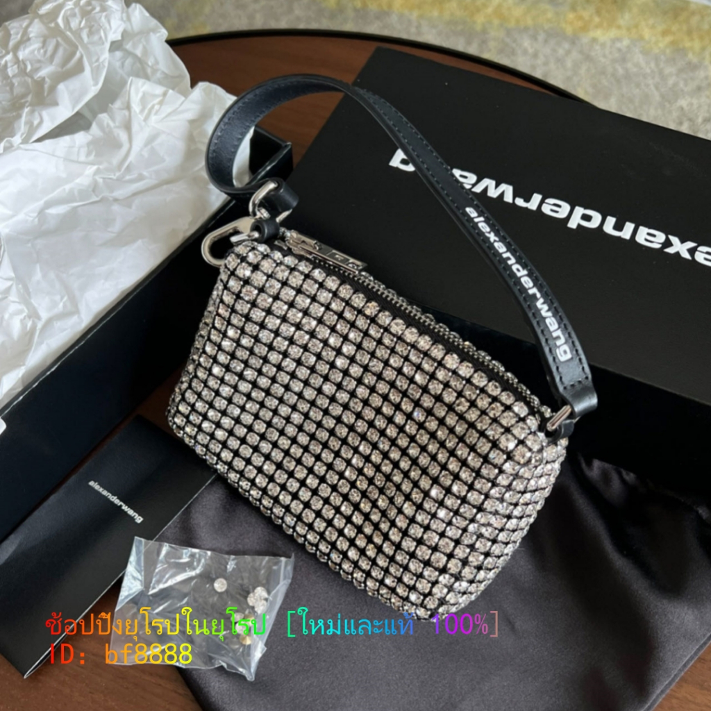 Alexander Wang Heiress Rhinestone กระเป๋าถือรักแร้ชิ้นเดียว 20C220P260