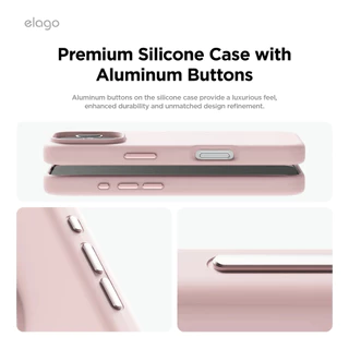 elago iPhone 16, 16 Plus, 16 Pro, 16 Pro Max MagSafe Silicone Case เคสที่มาพร้อม MagSafe built in