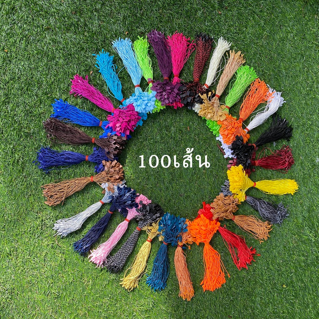เชือกคล้องป้าย สายคล้องป้าย100เส้นวัสดุเป็นเชือกโพลีเอสเตอร์แบบมีตัวล็อกพลาสติก ใช้ห้อยป้าย tag