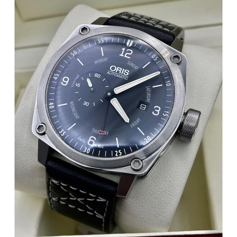 Oris BC4 Small Second Pointr Day Automatic Black Dial Ref.7617 นาฬิกามือสอง นาฬิกาข้อมือนาฬิกาเเท้10