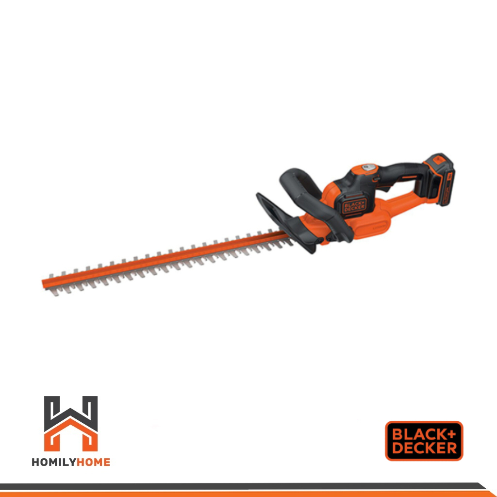 BLACK&DECKER เครื่องตัดแต่งพุ่มไม้ไร้สาย 18V GTC18502PCF-B1 พร้อมแบตเตอรี่ เครื่องตัดแต่งพุ่มไม้