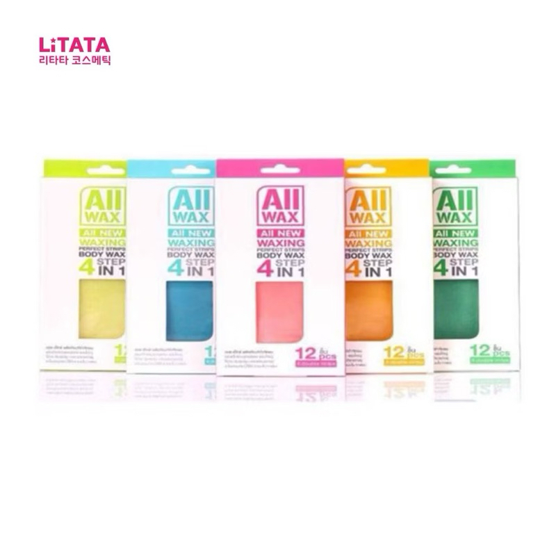 แว๊กซ์ซิ่ง ออลแว๊กซ์ เพอร์เฟค สตริปส์ บอดี้แว๊ซ์/All Wax All New Waxing Perfect Strips Body (มีให้เล