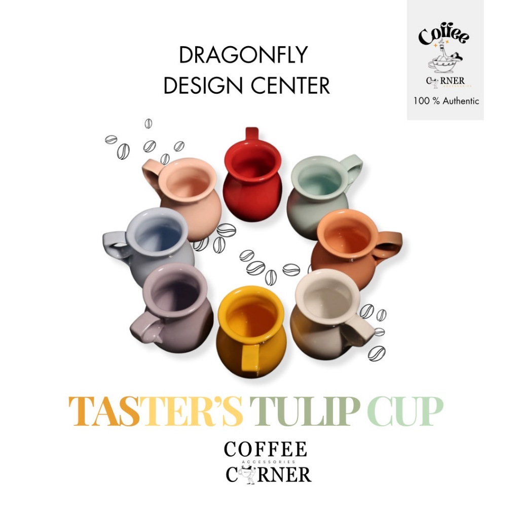 "สินค้าพร้อมส่ง" Taster's tulip cup แก้วชิมกาแฟ By Jeff Dayu Shi x Jake Hu