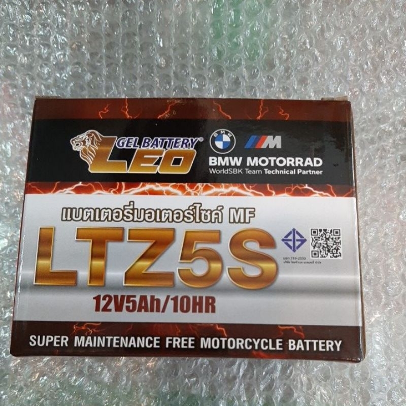 แบตเตอรี่แห้ง (LEO) ลีโอ LTZ5S และ MOTOBATT (Yaguso) ใส่รถมอเตอร์ไซค์ Wave-110i, 125i, CLICK Nouvo-s