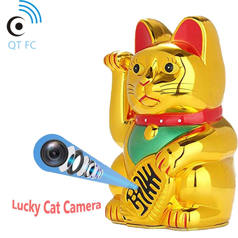 QTFCกล้องวงจรปิดไร้สายไม่ใช้กล้องเว็บสำหรับการบันทึก,กล้อง HD 1080P ไม่จำเป็นต้องใช้ Wi-Fi,กล้องแมวเงิน