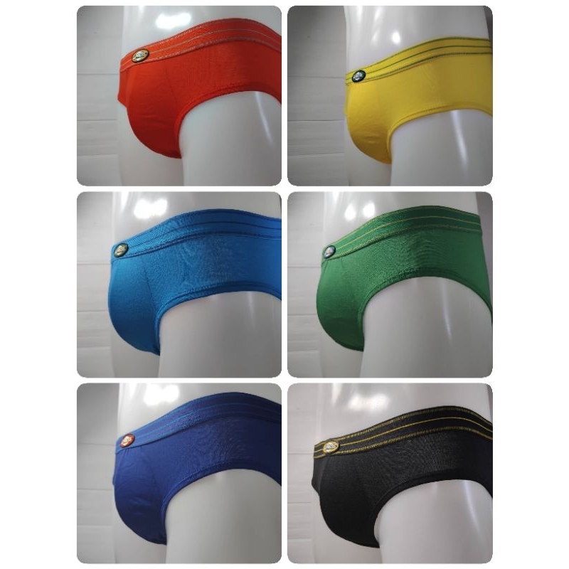 กางเกงในชายโชว์ยางสีสดรุ่น1555