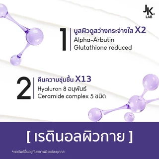 JKxLAB EX-R Retinol Niacinamide White Body Cream 200 g ครีมบำรุงผิวกายด้วย Retinol 11%