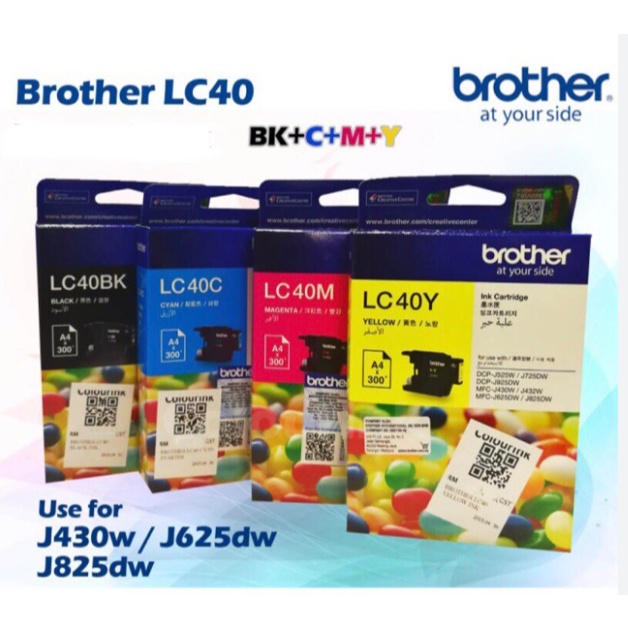 brother lc40 Bk C M Y nobox ของแท้100%