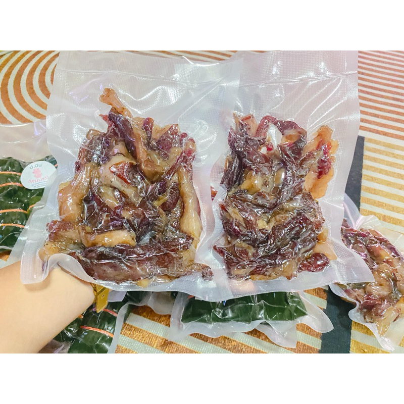 หมูแดดเดียวติดมัน หมูสันคอเนื้อนุ่ม