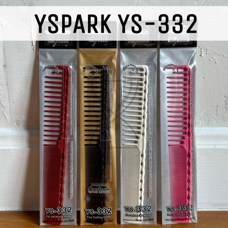 (พร้อมส่ง/ของญี่ปุ่นแท้ราคาถูกที่สุด)  YS Park YS-332 Wide/Fine Tooth Cutting Comb หวีตัด หวีซอยสำหร