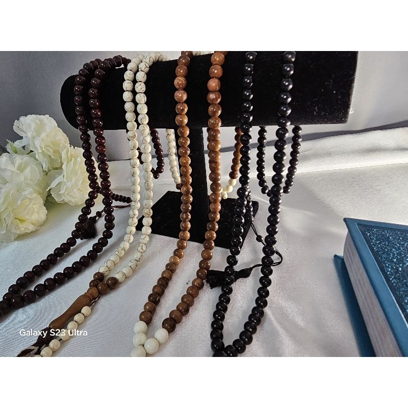 ตัสแบะห์งานอียิปต์ อาหรับแท้  โคะคะ กระดูกอูฐ ไฟรุส แท้ ราคาถูก ลูกประคำอิสลาม แบบยาว 100 เม็ด