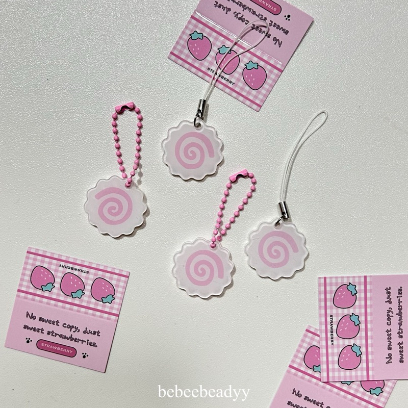 (พร้อมส่ง) Narutomaki Keychain 🍥🍥| พวงกุญแจ นารูโตะมากิ
